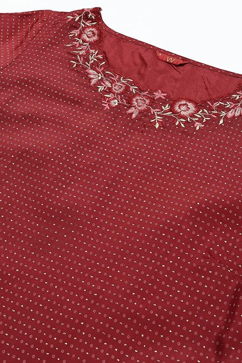 W for Woman Women's Polyester Kurta