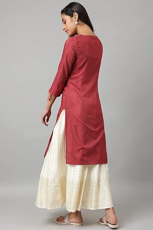 W for Woman Women's Polyester Kurta