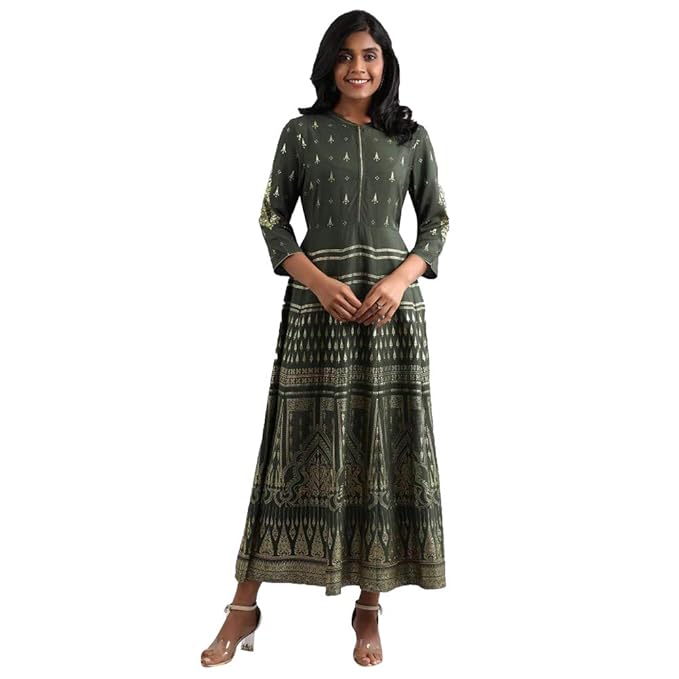 Aurelia Women's Synthetic A-Line Maxi Dress