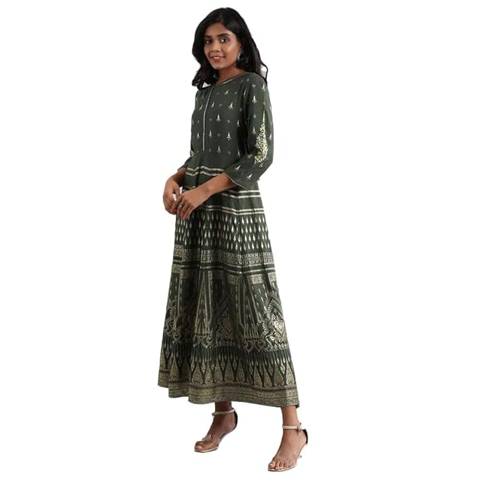 Aurelia Women's Synthetic A-Line Maxi Dress