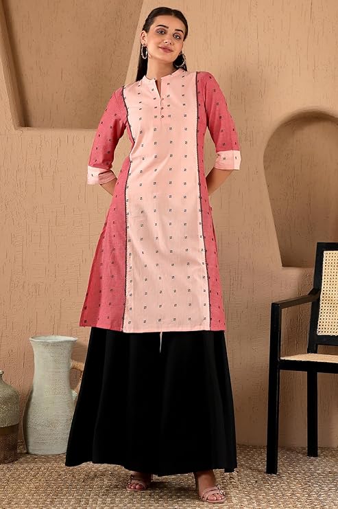 W for Woman Women's Viscose Solid Regular Kurta