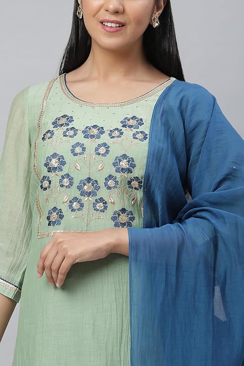 Aurelia Women Viscose Kurta Pant with Dupatta
