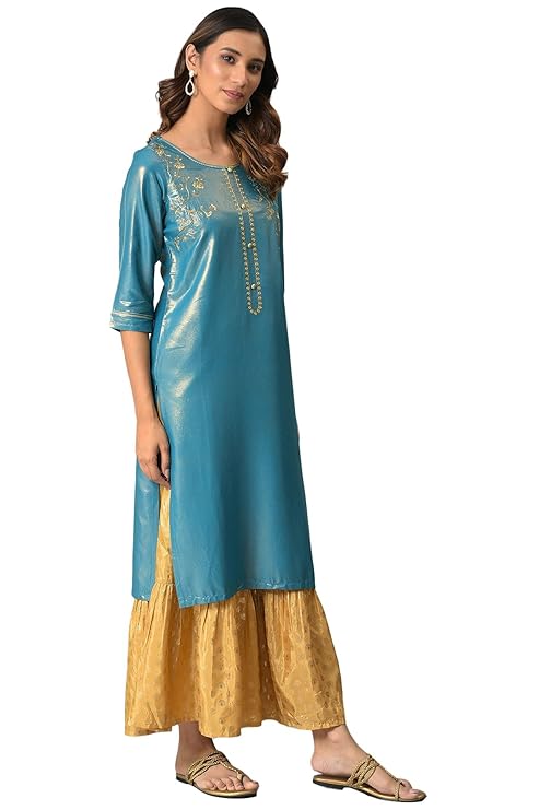 Aurelia Women's Viscose Regular Kurta