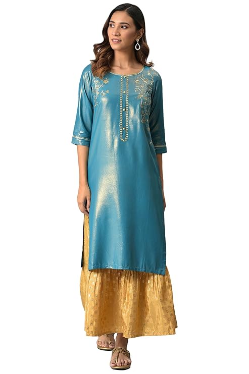 Aurelia Women's Viscose Regular Kurta