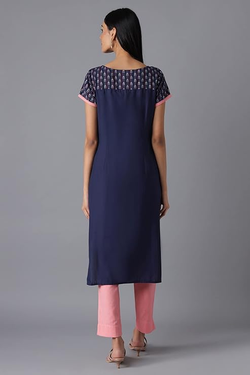 Aurelia Women's Cotton Geometric Regular Kurta
