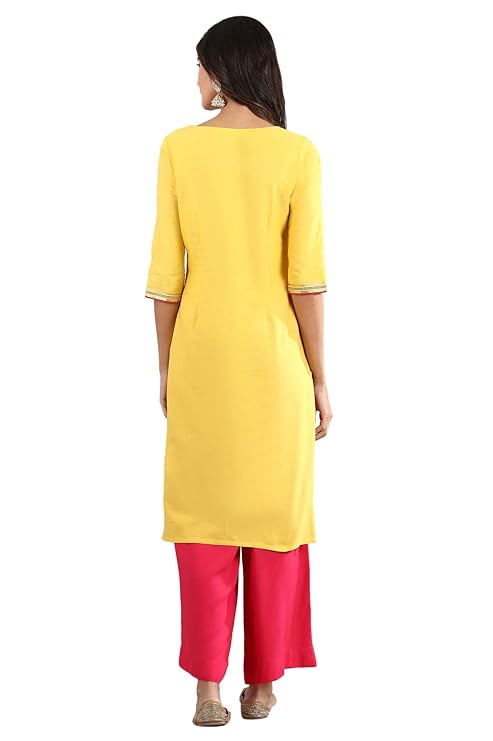 Aurelia Women's Cotton Straight Kurta