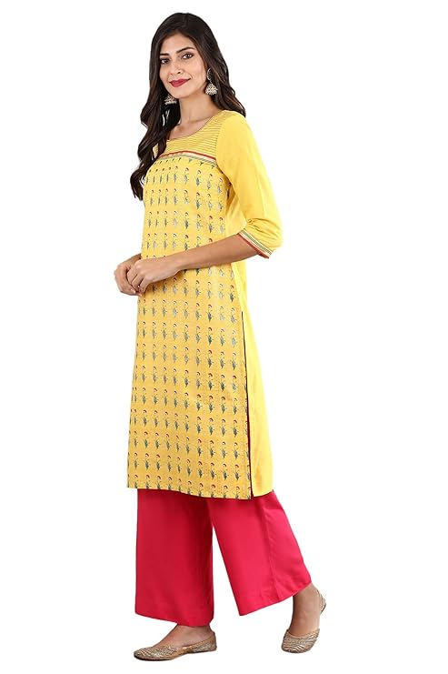 Aurelia Women's Cotton Straight Kurta