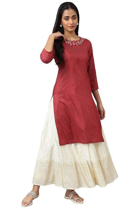 W for Woman Women's Polyester Kurta