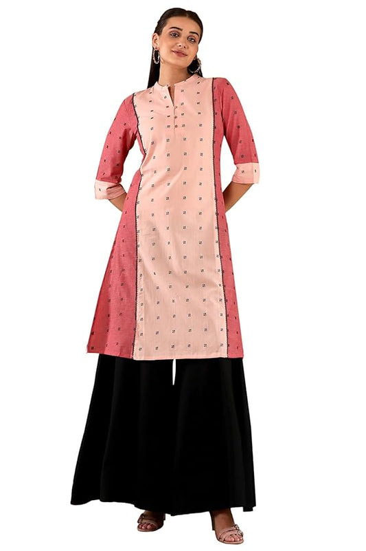 W for Woman Women's Viscose Solid Regular Kurta