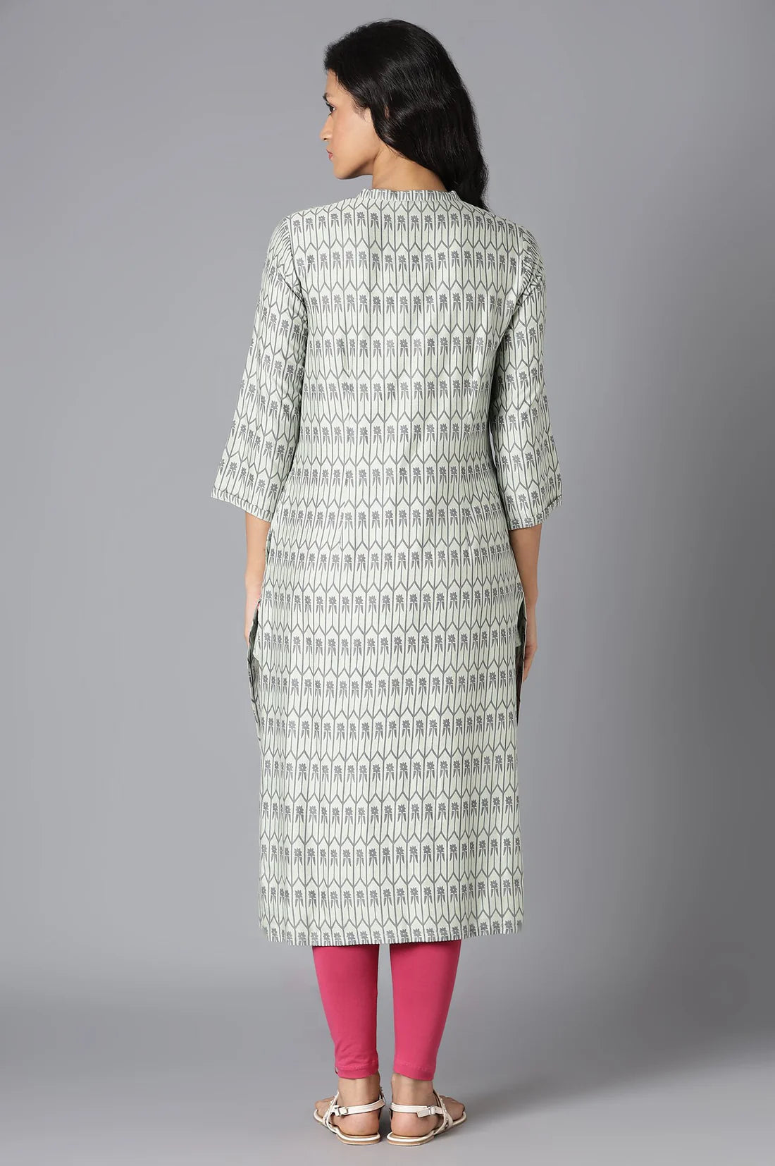 Pistachio Green Printed kurta
