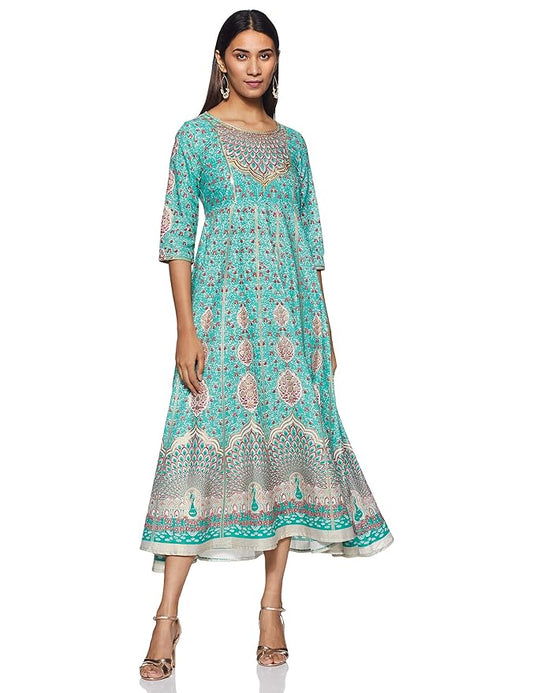 Aurelia Women's Synthetic A-Line Maxi Dress