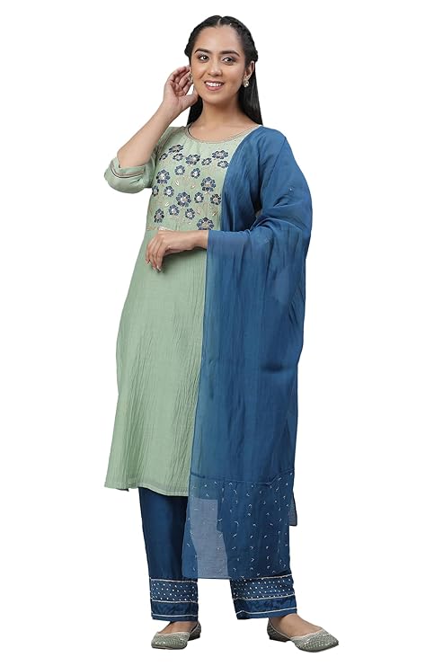 Aurelia Women Viscose Kurta Pant with Dupatta