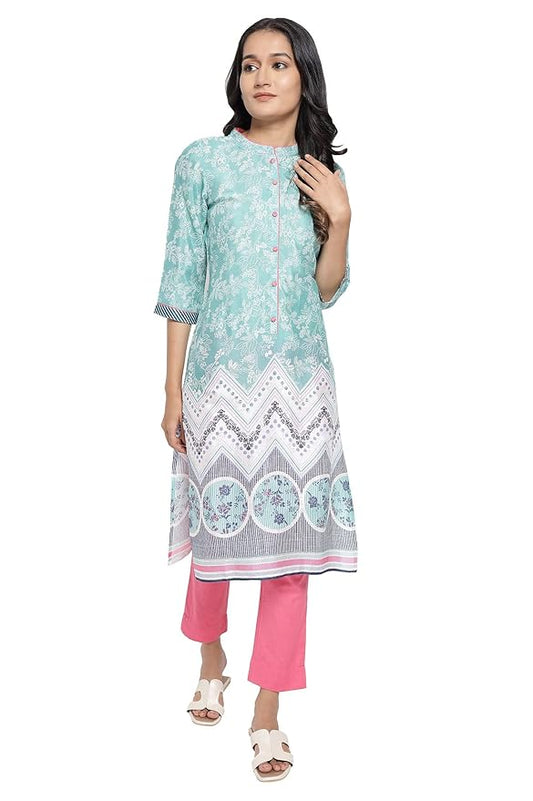 Aurelia Women's Polyester Regular Kurta