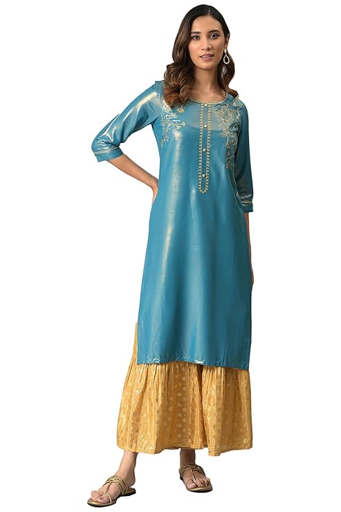 Aurelia Women's Viscose Regular Kurta